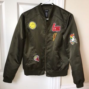 Army Green Bomber Jacket